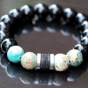 Aqua Terra/Agate Stretch Bracelet