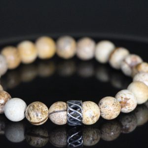 Owhee Picture Jasper Stretch Bracelet