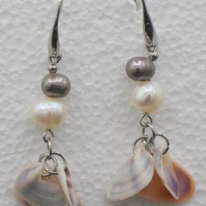 Statement shell earrings