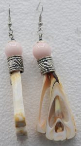 Strawberry Strombus Shell Earrings