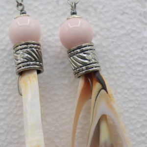 Strawberry Strombus Shell Earrings