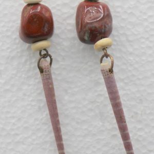 Statement Red Jasper Earrings