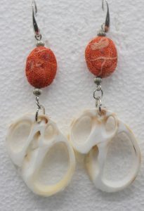 Statement Sponge Coral Earrings