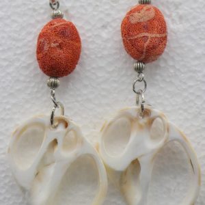 Statement Sponge Coral Earrings