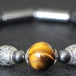 Tiger's Eye Hematite Stretch Bracelet