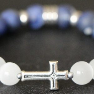 Sodalite Inspirational Stretch Bracelet