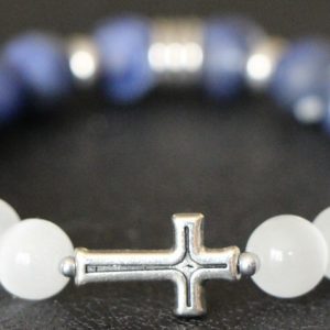 Sodalite Inspirational Stretch Bracelet