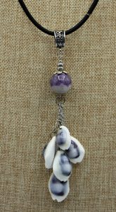 Purple Cowyee Shell Pendant Necklace