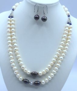 Bridal Inspired Double Strand Pearl Necklace