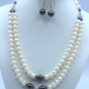 Bridal Inspired Double Strand Pearl Necklace