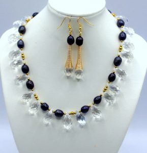 Bridal Inspired Crystal and Pearl Necklace
