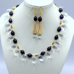 Bridal Inspired Crystal and Pearl Necklace