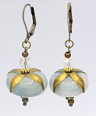 Aquamarine drop earrings