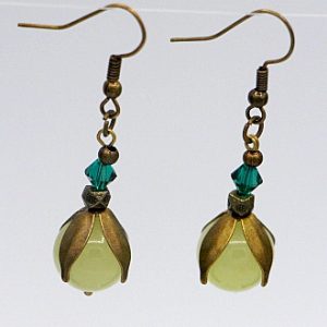 New jade drop earrings