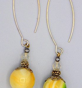 Mother of pearl drop earrings