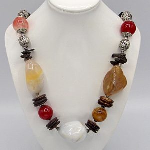 Botswana Agate Statement Necklace