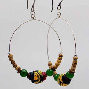 Mille Fiori and Jade Hoops