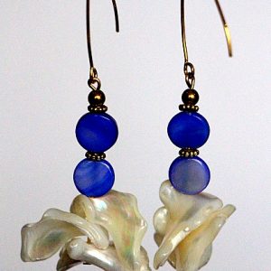 Abalone Shell and Mother of Pearl drop earrings