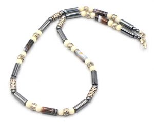 Madagascar Jasper and Hematite Necklace