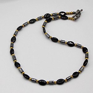 Onyx and Hematite Necklace