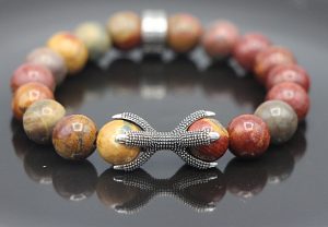 Picasso Jasper and Dragon's Claw Bracelet