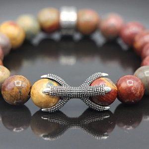 Picasso Jasper and Dragon's Claw Bracelet